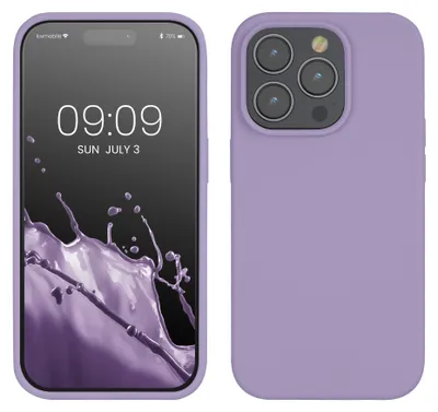 Produktbild von kwmobile Handyhülle für iPhone 14 Pro Hülle, für iPhone 14 Pro Case - Hülle Silikon - kabelloses Laden - Veilchen Lila