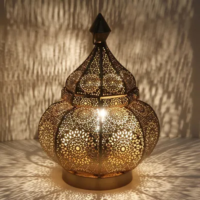 Produktbild von Orientalische Bodenlampe Gohar Handgefertigt 30 cm Höhe, 18 cm Durchmesser