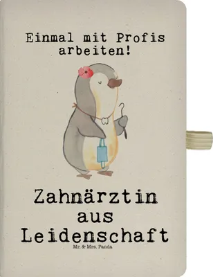 Produktbild von Mr. & Mrs. Panda notizbuch Zahnärztin Leidenschaft - Transparent - Geschenk, Journal, Skizzenbuch A5, Adressbuch, Reisetagebuch, Kladde