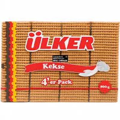 Produktbild von Kekse Ülker | Gebäck | Knusprige klassische Butterkekse im 4´er Pack | 800 g