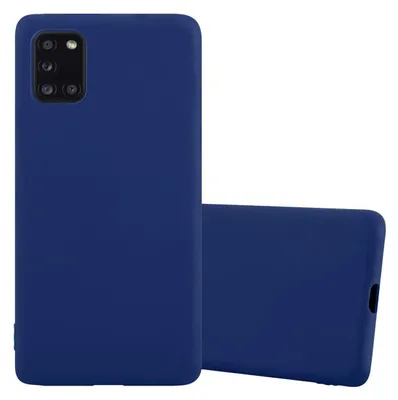 Immagine prodotto di Cadorabo custodia per Samsung Galaxy A31 custodia protettiva in blu custodia del telefono cellulare TPU silicone custodia cover