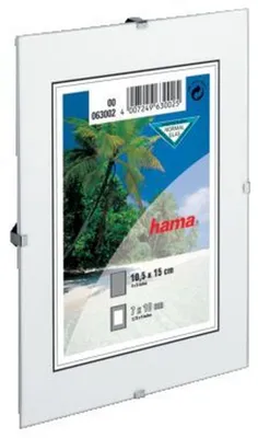 Zdjęcie produktu dla Hama "Clip-Fix" - 40 x 60 cm, Szkło, Przezroczysty, 30 x 45 cm, 400 mm, 600 mm, 610 mm