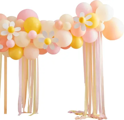 Produktbild von Ballongirlande Gänseblümchen mit 70 Ballons