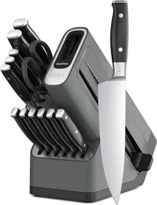 Zdjęcie produktu dla Zestaw 14 Noży Ninja StaySharp, Niemiecka Stal Nierdzewna, Wbudowana Ostrzałka, K62014EUUK