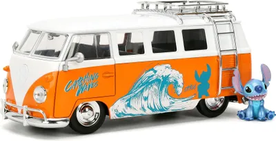 Produktbild von Jada Toys Stitch 1961 VW Beetle 1:24, Bus, Lilo & Stitch, 8 Jahr(e), Metall, Mehrfarbig