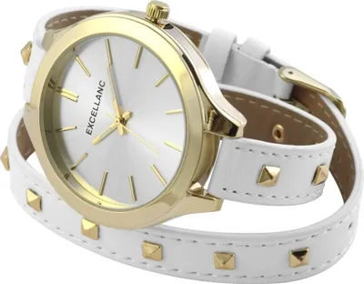 Produktbild von Excellanc Damenuhr mit Kunstlederion-Wickelarmband
