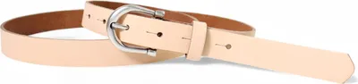 Produktbild von FRONHOFER schmaler Damengürtel zirka 2,2 cm mit silberner Hufeisen Gürtelschnalle