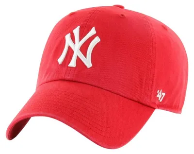 Obrázek produktu pro Čepice New York Yankees MLB, značka 47, model B-RGW17GWS-RD, barva: červená. Velikost: univerzální