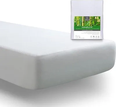 Productafbeelding van Famanu matrasbeschermer 140x190/200 cm - Gemaakt van bamboevezel - Waterdicht - Gecertificeerd volgens - Ademend