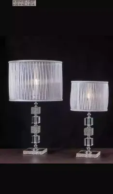 Produktbild von Weiße Tischlampe Kristall Kronleuchter Klassischer Stil