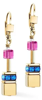 Produktbild von Coeur De Lion Damen Ohrhänger 3015/20-1535 GeoCUBE® Iconic Metallic Rainbow gold