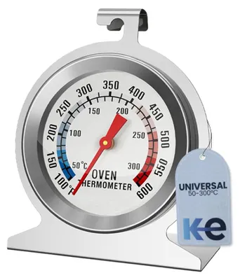 Ofenthermometer aus Edelstahl, 50–300 °C, präzise Temperaturmessung