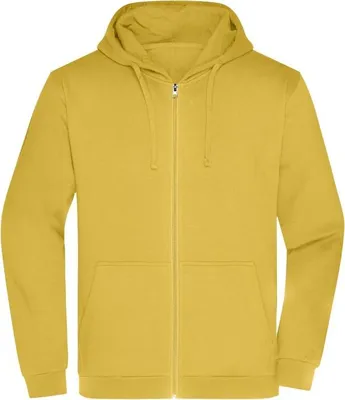 Produktbild von Klassische Sweatjacke mit Kapuze yellow, Gr. XL