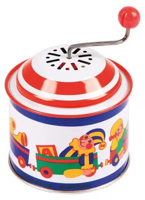 Produktbild von Lena Musikdrehdose Spielkiste Blechdrehdose ca. 10,5 x 7,5 cm für Kinder ab 18 Monaten
