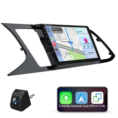 Zdjęcie produktu dla Radio samochodowe Android 15, 9 cali, Carplay, Android Auto, 2GB+64GB, kompatybilne z Seat Leon 3 (5F1, 5F5) 2012-2020, GPS, nawigacja, WiFi, Bluetooth, sterowanie z kierownicy (SWC), FM, RDS, DSP, 2DIN, USB, DAB+
