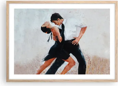 Produktbild von Gerahmtes Poster - Rahmen in heller Eiche - tanzen sie - 70x50 cm - Wand Bild - Wanddeko - Wandbilder - Kunstposter - Wandposter - Bilderrahmen - Bilder - Kunstdruck - Wandbild - P2NAA70x50-3771