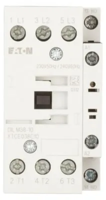 Produktbild von Eaton DILM38-10(230V50HZ,240V60HZ), Schütz, Schwarz, Weiß, IP00, 56 mm, 85 mm