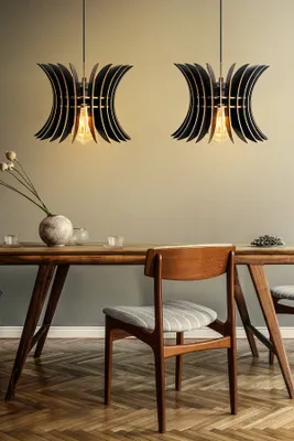 Produktbild von Opviq, 149- 149PRL, Schwarz, Kronleuchter, MDF -Körper