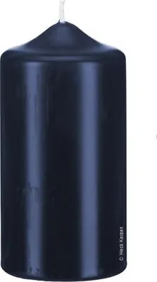 Produktbild von Spitzkopf Stumpen Kerzen Nachtblau Dunkelblau 8 x Ø 6 cm, 12 Stück