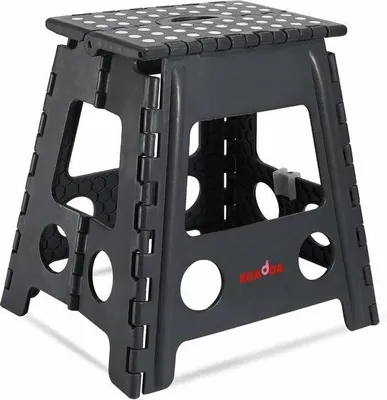 Zdjęcie produktu dla Składana podpórka do wstawania, 39 cm, 150 kg, antypoślizgowa, ciemnoszara, lekka