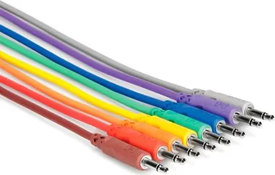Image de Kit de câbles de raccordement Hosa CMM815, 15 cm, jack 3,5 mm
