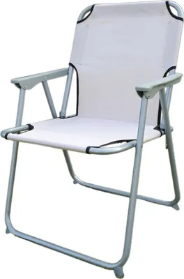 Produktbild von Linder Exclusiv Klappstuhl Oxford PO2600B Beige – Campingstuhl & Angelstuhl, bis 100 kg, Faltbar Stuhl, Gartenstuhl
