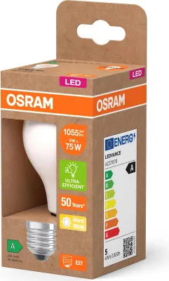 Produktbild von LED Birne Filament Ultra EFF. E27 5W 470lm 3.000K