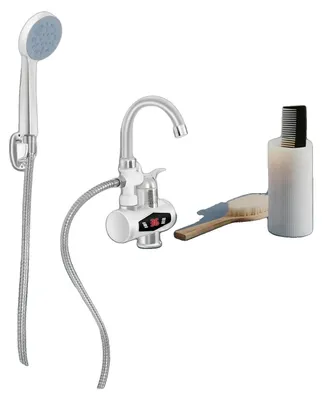 Productafbeelding van Elektrische boiler voor warm water, 3000W vermogen, 220V spanning, temperatuurbereik van 30-60°C, IPX4 waterdicht, 360° draaibaar ontwerp