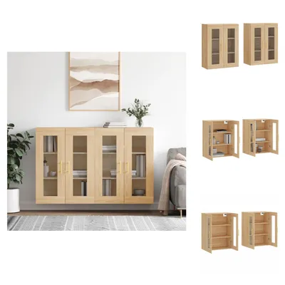 Produktbild von vidaXL Wandschränke 2 Stk. Sonoma-Eiche Holzwerkstoff -  Sideboards