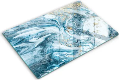 Produktbild von Abdeckung Glas - Küchenabdeckung - 80x52 cm - Abdeckplatte -Struktur mit Gold