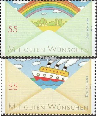 Produktbild von Briefmarken BRD (BR.Deutschland) 2010 Mi 2786-2787 (kompl.Ausg.) FDC Grußmarken