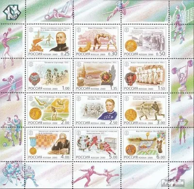 Produktbild von Briefmarken Russland 2000 Mi 793-804 Zd.-Bogen (kompl.Ausg.) postfrisch Rußland im 20. Jahrhundert