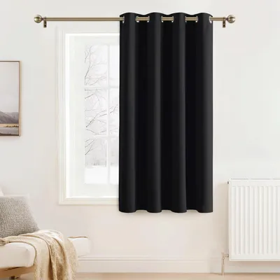Obrázek produktu pro Záclona, očka, černá, nepropouští světlo, rozměry 180 x 140 cm, materiál: polyester