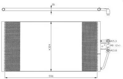 Produktbild von NRF Kondensator, Klimaanlage 35295