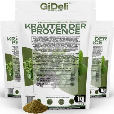 Obrázek produktu pro Provensálské bylinky 3 kg Středomořské Přírodní Veganské Ryby Maso GiDeli