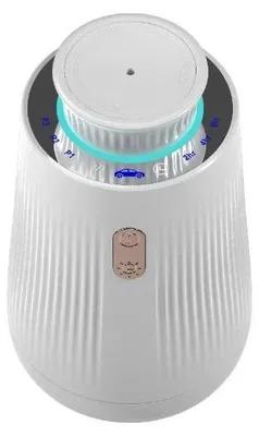 Produktbild von Mini Auto Lufterfrischer - Duftdiffusor/Aromazerstäuber - USB wiederaufladbar - Leise - Intelligente Steuerung - Für ätherische Öle - Silber