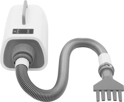 Image de Sèche-cheveux pour animaux - Sèche-cheveux professionnel pour chiens - Puissance 2100 W - Moteur 120000 tr/min - Niveaux 1 à 9 -tactile - Température 25 à 60 °C - Prise UE 220 V - Blanc