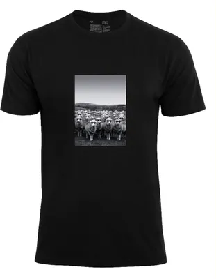 Produktbild von Cotton Prime® T-Shirt "Schafe mit Sonnenbrille" L Schwarz