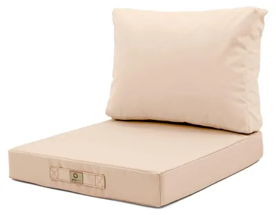 Image de Coussins pour salon de jardin déhoussable 60x70cm Beige