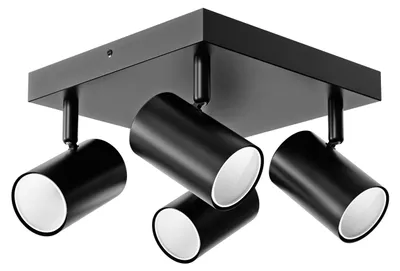 Produktbild von Smartled Deckenleuchte 1446 Schwarz Metall 4-flammig verstellbar