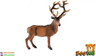Produktbild von Hirsch Europäisch zooted Plastik 15cm im Beutel