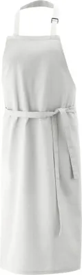 Produktbild von Latzschürze ohne Tasche, B 80 x L100 cm, Fb. weiss : weiß : 65% Polyester 35%Baumwolle 220 g/m²