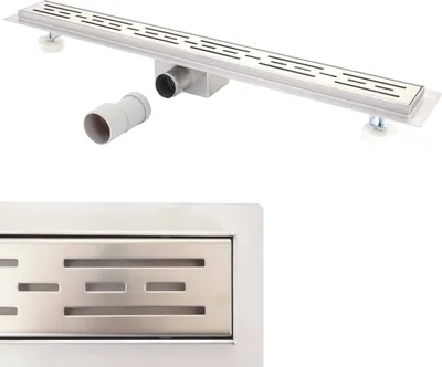 Obrázok produktu pre Sprchový kanál HWC-D94a, podlahový odtok Sprchový odtok, sifón z nehrdzavejúcej ocele 50-120 cm ~ 120 cm