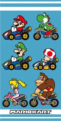 Produktbild von Mario Badetuch mariokart 70 x 140 cm