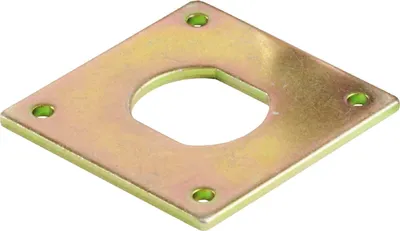 Produktbild von SISO Spindschloss 300 Verdreh-Schutzplatte, 40x40x2mm, Stahl verzinkt