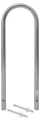 Zdjęcie produktu dla Stojak rowerowy 115 x 41 cm, stal nierdzewna, średnica 49 mm, do wbetonowania, stojak rowerowy Parker typu U