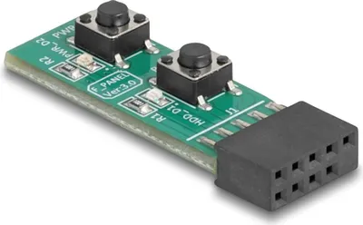 Produktbild von Delock Schalter mit Resettaste und Ein- / Austaste für PC-Mainboard