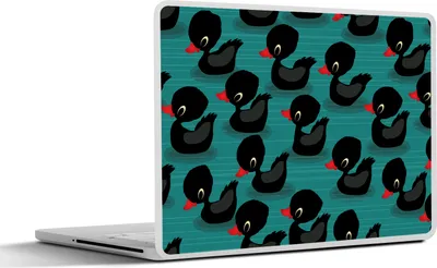 Produktbild von MuchoWow® Laptop Aufkleber Sticker Cover Ente - Baby - Schnittmuster 40x30 cm - Laptop Dekoration - Selbstklebend