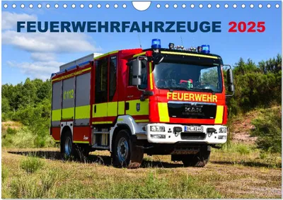Produktbild von Feuerwehrfahrzeuge (Wandkalender 2025 DIN A4 quer), CALVENDO Monatskalender