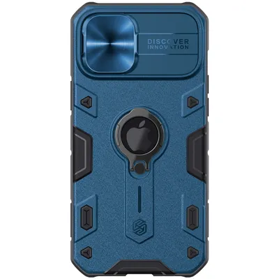 Produktbild von Schutzhülle Nillkin CamShield Armor Case für iPhone 12 Pro Max, Blau